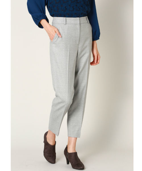 NATURAL BEAUTY BASIC（ナチュラルビューティーベーシック）の「2/60サキソニーパンツ（その他パンツ・レディース・ブラック/グレー系その他/グレー・SMALL/MEDIUM/LARGE/X-SMALL）」の2枚目の写真