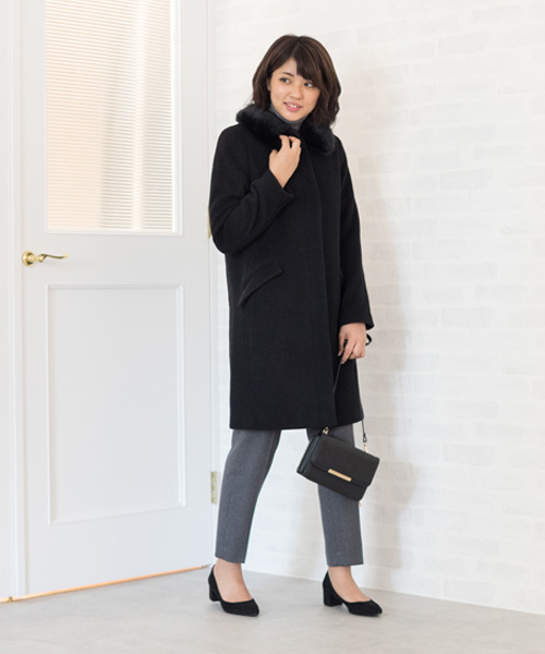 NATURAL BEAUTY BASIC（ナチュラルビューティーベーシック）の「2/60サキソニーパンツ（その他パンツ・レディース・ブラック/グレー系その他/グレー・SMALL/MEDIUM/LARGE/X-SMALL）」の13枚目の写真