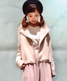 INTERPLANET | フェイクスエードジャケット(ノーカラージャケット)