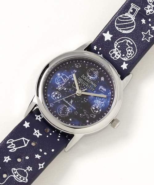 Va Vendome Aoyama ヴイエーヴァンドームアオヤマ の Va Vendome Aoyama ヴィエー ヴァンドーム アオヤマ ドラえもん ハローキティ 宇宙時計 アナログ腕時計 Wear