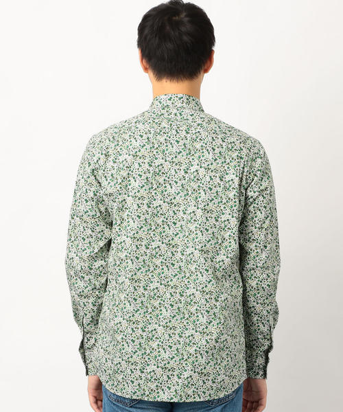 green label relaxing（グリーンレーベルリラクシング）の「CM リバティー ナローレギュラー シャツ ◆（シャツ/ブラウス・メンズ・グレー/ベージュ/ライトピンク/オリーブ/ネイビー・L/M/S）」の13枚目の写真