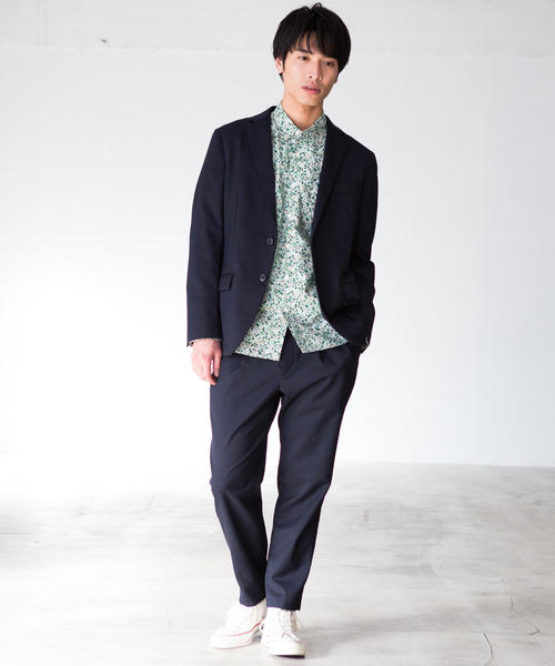 green label relaxing（グリーンレーベルリラクシング）の「CM リバティー ナローレギュラー シャツ ◆（シャツ/ブラウス・メンズ・グレー/ベージュ/ライトピンク/オリーブ/ネイビー・L/M/S）」の9枚目の写真