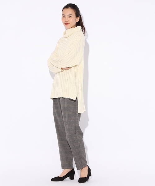 niko and...（ニコアンド）の「TRPUチェックテーパーパンツ（その他パンツ・レディース・グレー/アイボリー/チャコール・3/4）」の17枚目の写真