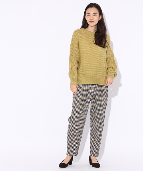 niko and...（ニコアンド）の「TRPUチェックテーパーパンツ（その他パンツ・レディース・グレー/アイボリー/チャコール・3/4）」の16枚目の写真