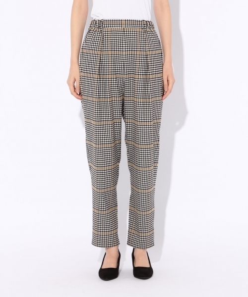 niko and...（ニコアンド）の「TRPUチェックテーパーパンツ（その他パンツ・レディース・グレー/アイボリー/チャコール・3/4）」の15枚目の写真