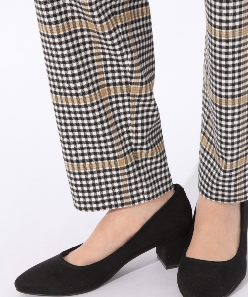 niko and...（ニコアンド）の「TRPUチェックテーパーパンツ（その他パンツ・レディース・グレー/アイボリー/チャコール・3/4）」の10枚目の写真