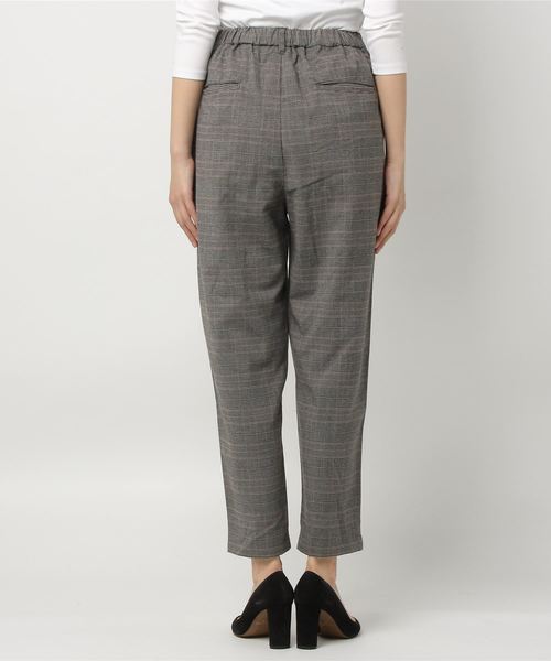 niko and...（ニコアンド）の「TRPUチェックテーパーパンツ（その他パンツ・レディース・グレー/アイボリー/チャコール・3/4）」の5枚目の写真