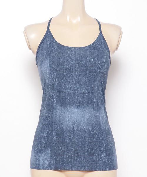 BAYFLOW（ベイフロー）の「BAYFLOW／【DANSKIN(ダンスキン）】SKキャミ（キャミソール・レディース・グレー/インディゴブルー・MEDIUM/LARGE）」の2枚目の写真