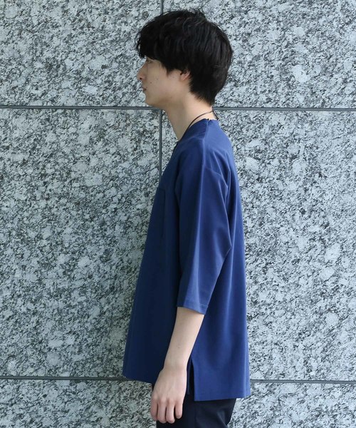 JUNRED（ジュンレッド）の「シャインカットツイルカットソー（Tシャツ/カットソー・メンズ・ホワイト/キャメル/グリーン/ネイビー・L/M/LL）」の16枚目の写真