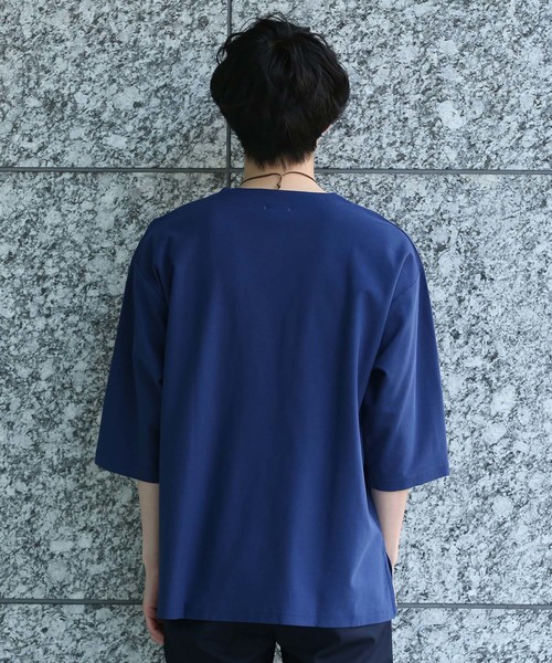 JUNRED（ジュンレッド）の「シャインカットツイルカットソー（Tシャツ/カットソー・メンズ・ホワイト/キャメル/グリーン/ネイビー・L/M/LL）」の15枚目の写真