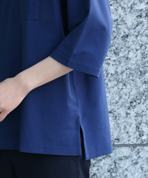 JUNRED（ジュンレッド）の「シャインカットツイルカットソー（Tシャツ/カットソー・メンズ・ホワイト/キャメル/グリーン/ネイビー・L/M/LL）」の13枚目の写真