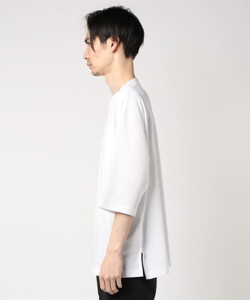 JUNRED（ジュンレッド）の「シャインカットツイルカットソー（Tシャツ/カットソー・メンズ・ホワイト/キャメル/グリーン/ネイビー・L/M/LL）」の5枚目の写真