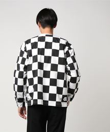 希少 VANS バンズ ノーカラー ジャケット チェッカージャケット