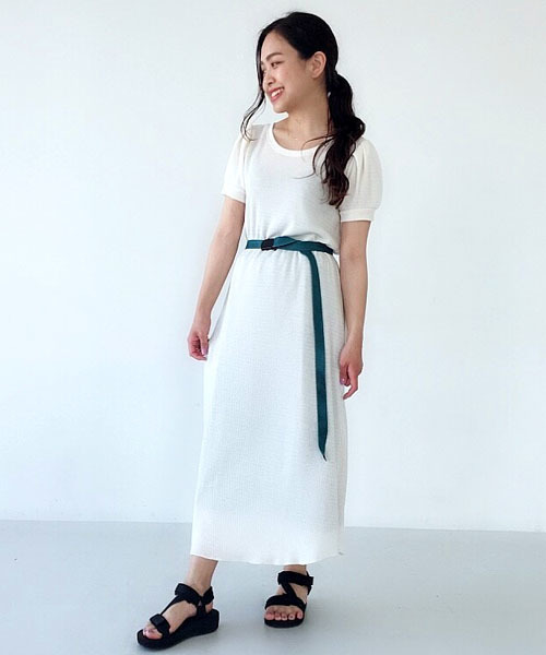 Hyphen サーマルパフワンピース Hyphen ワンピース セール Mania イーハイフンワールドギャラリーマニア のファッション World 三戸なつめさんコラボ Gallery ワンピース Gallery E 日本正規品