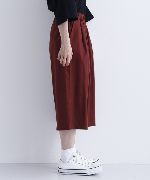 MERLOT(メルロー)の「コットンリネンハーフパンツ2716(その他パンツ・レディース・ブルー/ブラウン/ブラック・FREE)」の7枚目の写真