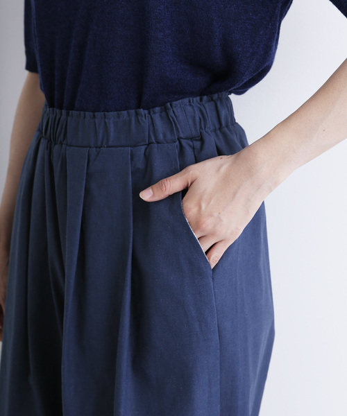 MERLOT(メルロー)の「コットンリネンハーフパンツ2716(その他パンツ・レディース・ブルー/ブラウン/ブラック・FREE)」の11枚目の写真