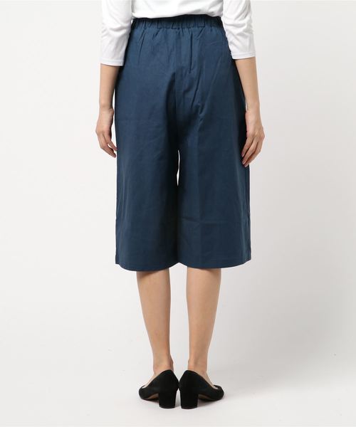 MERLOT(メルロー)の「コットンリネンハーフパンツ2716(その他パンツ・レディース・ブルー/ブラウン/ブラック・FREE)」の5枚目の写真