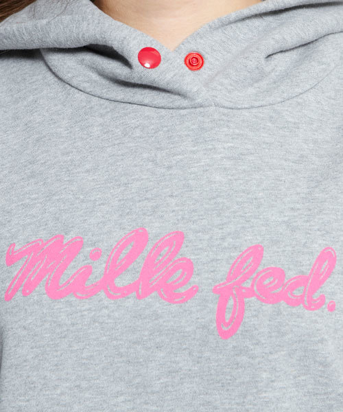 MILKFED.（ミルクフェド）の「SWEAT BIG HOODY "ICING"（パーカー・レディース・アッシュ/ネイビー/イエロー/レッド・SMALL/MEDIUM）」の8枚目の写真
