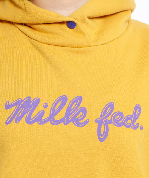 MILKFED.（ミルクフェド）の「SWEAT BIG HOODY "ICING"（パーカー・レディース・アッシュ/ネイビー/イエロー/レッド・SMALL/MEDIUM）」の9枚目の写真
