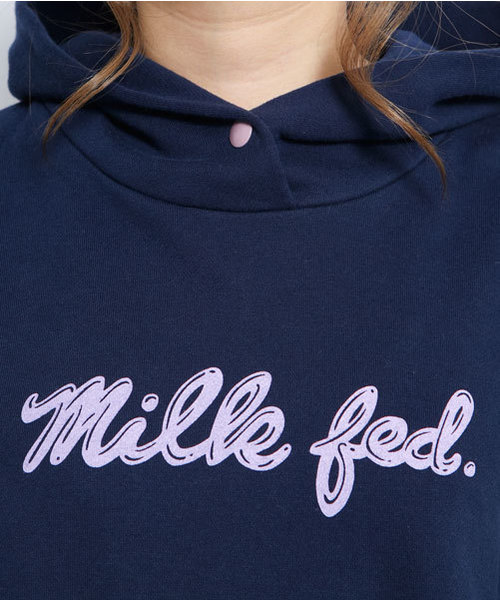 MILKFED.（ミルクフェド）の「SWEAT BIG HOODY "ICING"（パーカー・レディース・アッシュ/ネイビー/イエロー/レッド・SMALL/MEDIUM）」の10枚目の写真