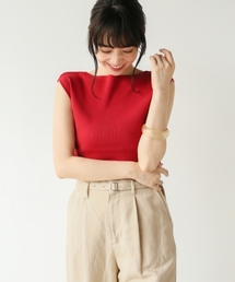 A part by | 洗濯機で洗える/14GCoMoボートネックNS  797833(ニット/セーター)