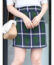 dazzlin | レトロカラーチェックミニスカート(スカート)