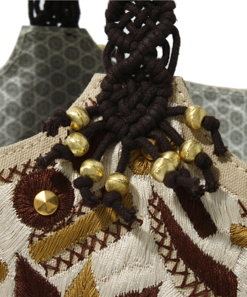 GALLARDAGALANTE（ガリャルダガランテ）の「【IMAYIN】BAG（ショルダーバッグ・レディース・キャメル/ターコイズブルー・FREE）」の6枚目の写真