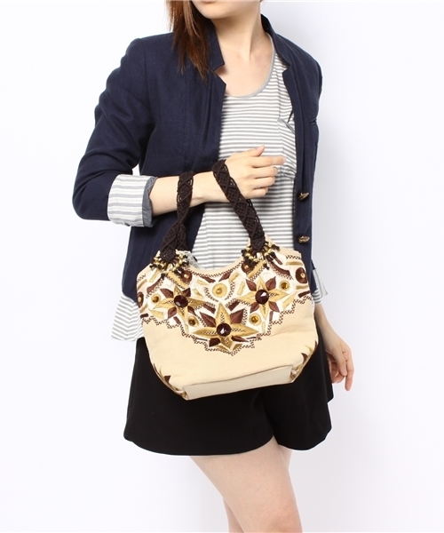 GALLARDAGALANTE（ガリャルダガランテ）の「【IMAYIN】BAG（ショルダーバッグ・レディース・キャメル/ターコイズブルー・FREE）」の5枚目の写真