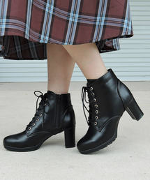 minia | レースアップショートブーツ ≪2018AW新作≫(ブーツ)