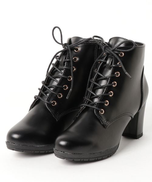 minia（ミニア）の「レースアップショートブーツ [ minia ]（ブーツ・レディース・ブラック/ブラック系その他/グレー/ブラウン/ダークブラウン/ブラック系その他2・S/M/L/LL）」の19枚目の写真