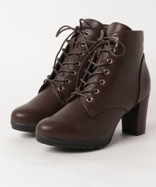 minia（ミニア）の「レースアップショートブーツ [ minia ]（ブーツ・レディース・ブラック/ブラック系その他/グレー/ブラウン/ダークブラウン/ブラック系その他2・S/M/L/LL）」の21枚目の写真