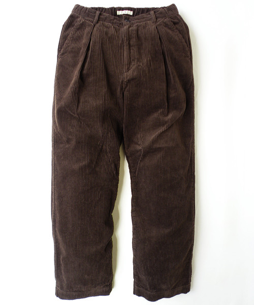 Kafika（カフィカ）の「kfk カフィカ / CORDUROY LOUNGE WIDE PANTS コーデュロイ ラウンジテーパードワイドパンツ kfk135（その他パンツ・メンズ・ブラック/ブラウン・1/2/4/3）」の2枚目の写真