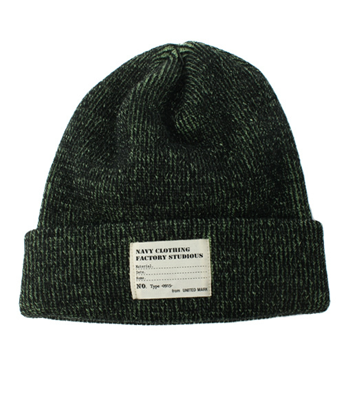 WEGO（ウィゴー）の「WEGO/ミックスリブパッチキャップ（ニットキャップ/ビーニー・メンズ・ブラック/杢グレー/グリーン/ブルー/レッド・FREE）」の11枚目の写真