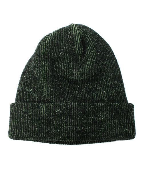 WEGO（ウィゴー）の「WEGO/ミックスリブパッチキャップ（ニットキャップ/ビーニー・メンズ・ブラック/杢グレー/グリーン/ブルー/レッド・FREE）」の6枚目の写真