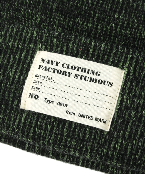 WEGO（ウィゴー）の「WEGO/ミックスリブパッチキャップ（ニットキャップ/ビーニー・メンズ・ブラック/杢グレー/グリーン/ブルー/レッド・FREE）」の7枚目の写真