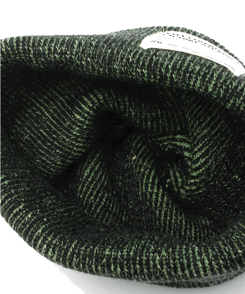 WEGO（ウィゴー）の「WEGO/ミックスリブパッチキャップ（ニットキャップ/ビーニー・メンズ・ブラック/杢グレー/グリーン/ブルー/レッド・FREE）」の9枚目の写真