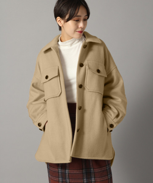 【新品】ローリーズファーム　メリノＣＰＯジャケット　コート　アウター　F 楽天市場】【SALE／50%OFF】メリノCPOジャケット LOWRYS FARM