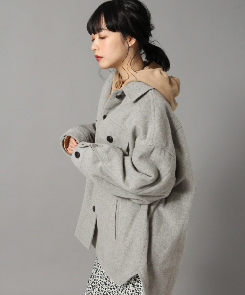 LOWRYS FARM（ローリーズファーム）の「シャギーＣＰＯジャケット　821721（その他アウター・レディース・グレー/ベージュ/ネイビー・FREE）」の15枚目の写真