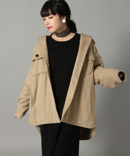 LOWRYS FARM（ローリーズファーム）の「シャギーＣＰＯジャケット　821721（その他アウター・レディース・グレー/ベージュ/ネイビー・FREE）」の18枚目の写真