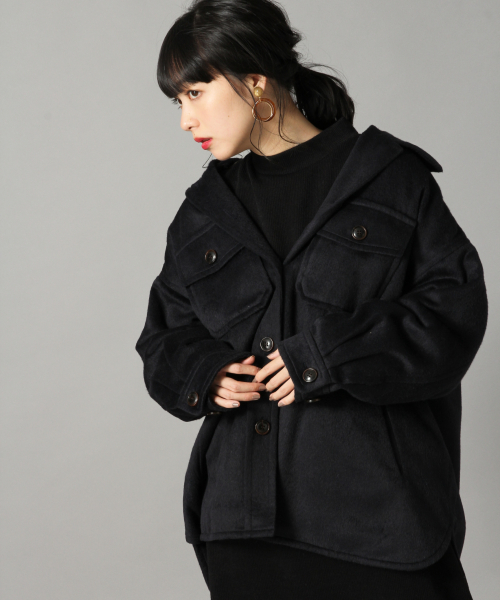 LOWRYS FARM（ローリーズファーム）の「シャギーＣＰＯジャケット　821721（その他アウター・レディース・グレー/ベージュ/ネイビー・FREE）」の22枚目の写真