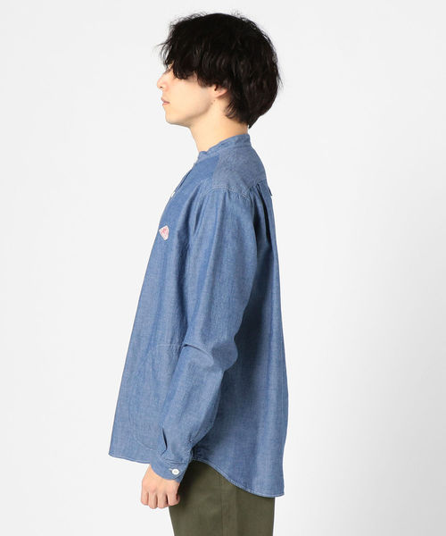 DANTON（ダントン）の「【DANTON/ダントン】インディゴバンドカラーJD-3607COC（シャツ/ブラウス・メンズ・インディゴブルー・42/38/40）」の3枚目の写真