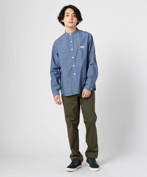 DANTON（ダントン）の「【DANTON/ダントン】インディゴバンドカラーJD-3607COC（シャツ/ブラウス・メンズ・インディゴブルー・42/38/40）」の8枚目の写真
