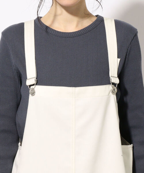 SHIPS（シップス）の「〈手洗い可能〉ジャンパースカート◇（ジャンパースカート・レディース・オフホワイト/ネイビー・ONE SIZE）」の10枚目の写真