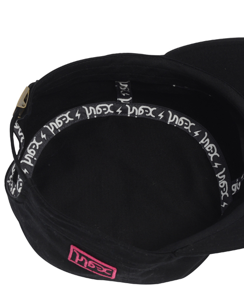X-girl（エックスガール）の「BASIC WORK CAP（キャップ・レディース・ブラック/オリーブ/ネイビー/ライトブルー・ONE SIZE）」の9枚目の写真