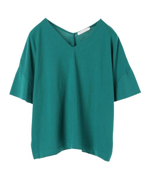 AMERICAN HOLIC(アメリカンホリック)の「両Vネックボックスプルオーバー*(Tシャツ/カットソー・レディース・オフホワイト/キャメル/ブラック/グリーン/パープル・M/L)」の17枚目の写真