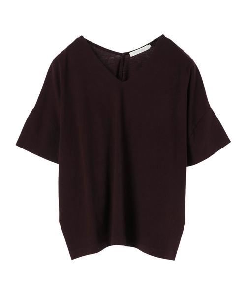AMERICAN HOLIC(アメリカンホリック)の「両Vネックボックスプルオーバー*(Tシャツ/カットソー・レディース・オフホワイト/キャメル/ブラック/グリーン/パープル・M/L)」の16枚目の写真