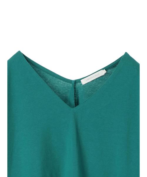 AMERICAN HOLIC(アメリカンホリック)の「両Vネックボックスプルオーバー*(Tシャツ/カットソー・レディース・オフホワイト/キャメル/ブラック/グリーン/パープル・M/L)」の8枚目の写真