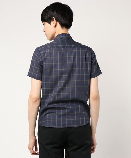 EDIFICE（エディフィス）の「マルチパターン チェック オープンカラー シャツ（シャツ/ブラウス・メンズ・ブラウン/ネイビー/チャコールグレー・LARGE/SMALL/MEDIUM/X-LARGE）」の5枚目の写真