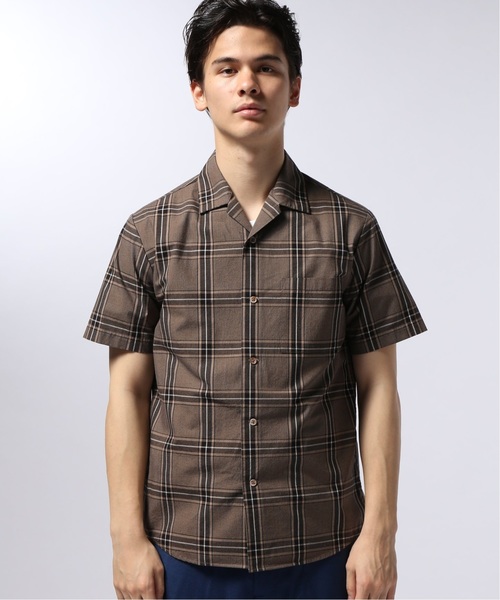 EDIFICE（エディフィス）の「マルチパターン チェック オープンカラー シャツ（シャツ/ブラウス・メンズ・ブラウン/ネイビー/チャコールグレー・LARGE/SMALL/MEDIUM/X-LARGE）」の8枚目の写真