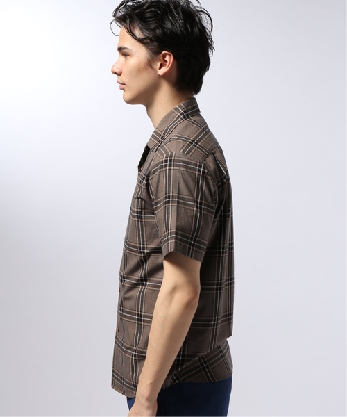 EDIFICE（エディフィス）の「マルチパターン チェック オープンカラー シャツ（シャツ/ブラウス・メンズ・ブラウン/ネイビー/チャコールグレー・LARGE/SMALL/MEDIUM/X-LARGE）」の9枚目の写真